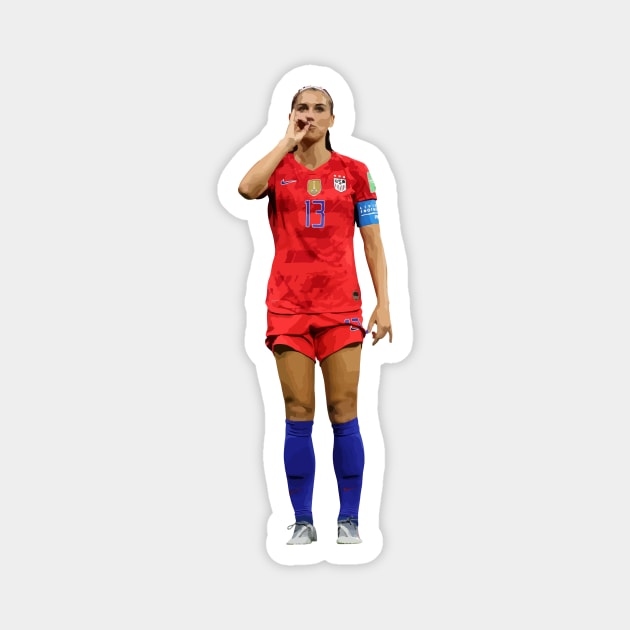 Alex Morgan Sipping Tea Magnet by spal_visuals