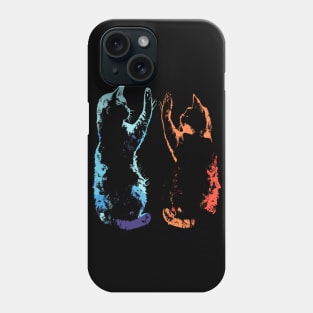 Black Cats High Five Phone Case