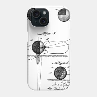 Practice Golf Ball Vintage Patent Hand Drawing Phone Case