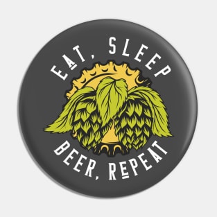 Eat, Sleep, Beer, Repeat Pin