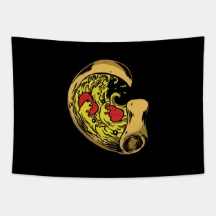 Pizza wave Tapestry