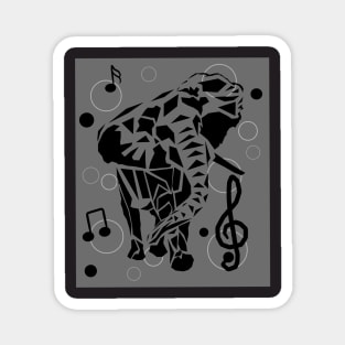 "Musical Elephant Harmony" Magnet