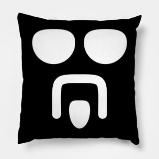 Dirty Hippie White Logo Pillow