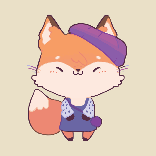 She's a librarian fox by ly.s_art