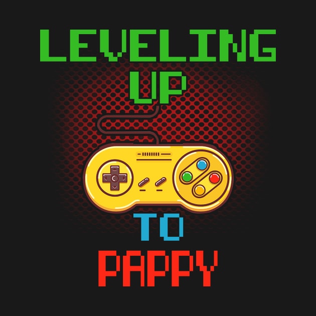 Promoted To Pappy T-Shirt Unlocked Gamer Leveling Up by wcfrance4