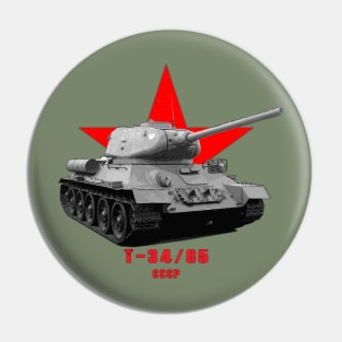 T-34-85 Military tank WW2 Pin