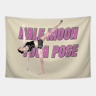 Half moon yoga pose Tapestry