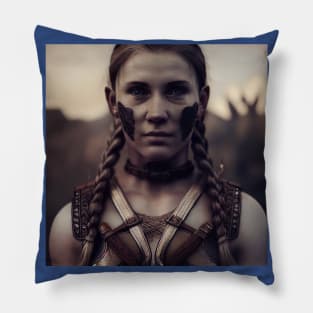 Viking Shield Maiden Pillow