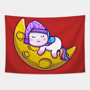 Unicorn Sleeping Tapestry