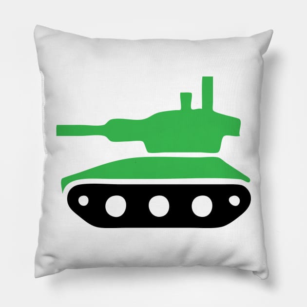 Military Tank Icon Pillow by AustralianMate