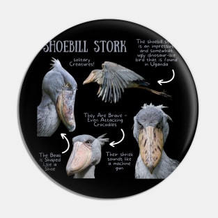 Animal Facts - Shoebill Stork Pin