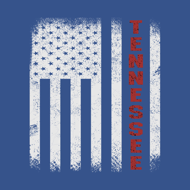 Disover Tennessee USA Flag - Tennessee - T-Shirt