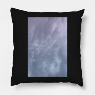 Blue and Purple Cloudy Sky Photography Pillow
