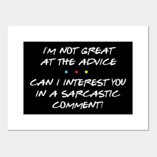 Chandler Bing Quotes Posters And Art Prints Teepublic