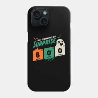 Boo The Elements Of Surprise Halloween Periodic Table Phone Case