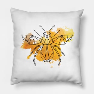 Geometric bee Pillow