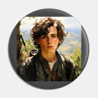 Painting of Timothee Chalamet Pin