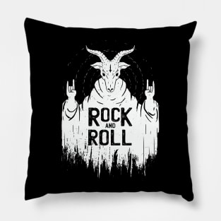 Satan Rock and Roll // Funny Devil Rock Pillow