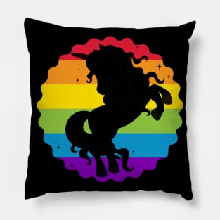 Vintage unicorn Pillow