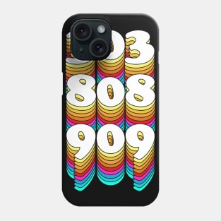 303, 808, 909 Synth Drum Machine - DJ Design Phone Case