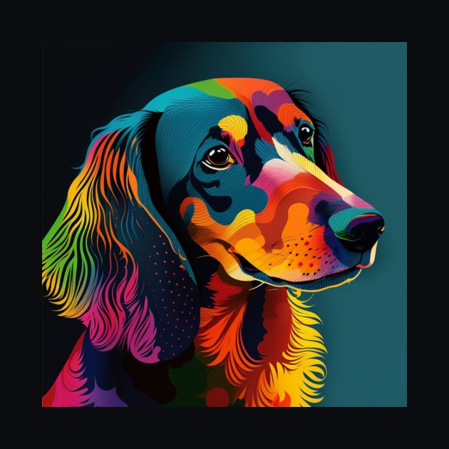 Pop Art Dachshund Dog by Star Scrunch