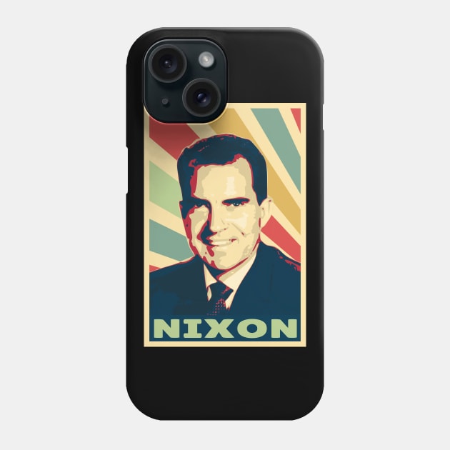 Richard Nixon Vintage Colors Phone Case by Nerd_art