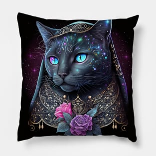 Striking Beauty British Shorthair Cat Pillow