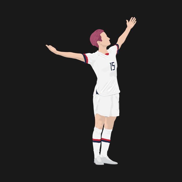 Women's soccer victory pose by RockyDesigns