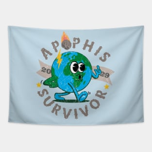 Apophis -April 13,2029 Survivor funny Earth Tapestry