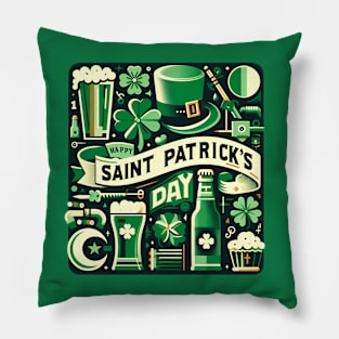 Happy Saint Patricks Day Pillow