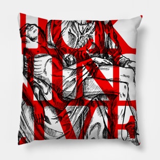 Nicky Nine Lives Pieta Statue Pillow