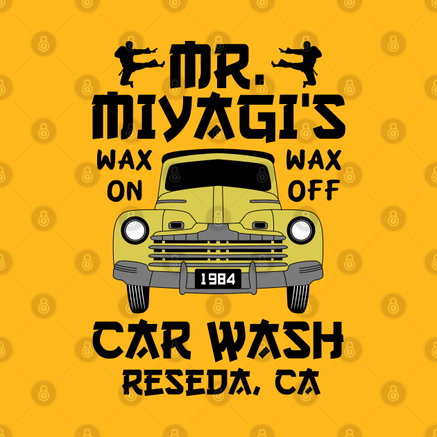 Mr Miyagi's Car Wash by scribblejuice