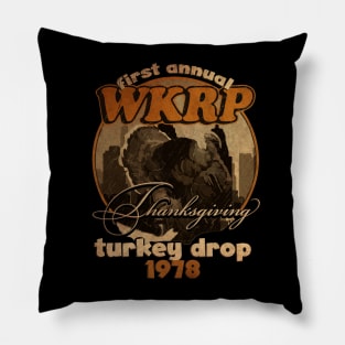 WKRP art design On Vintage Pillow