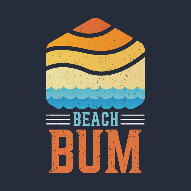 Retro Sunset Beach Bum by SLAG_Creative