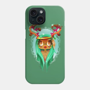 Deer Boho Lady Phone Case