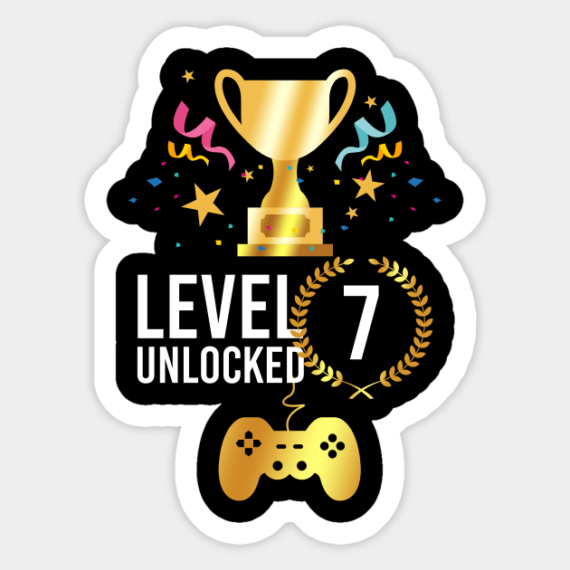 LEVEL 7 UNLOCKED Sticker by SAI335