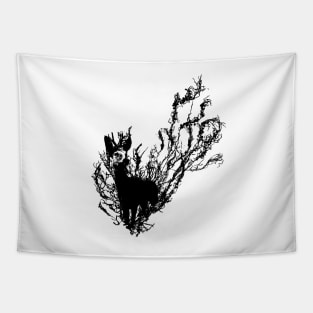 Deer (black) Tapestry