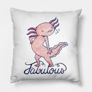 axolotl, axolotl pattern, salamander , salamander shirt, olm, pond newt, lizard , mexican salamander Pillow