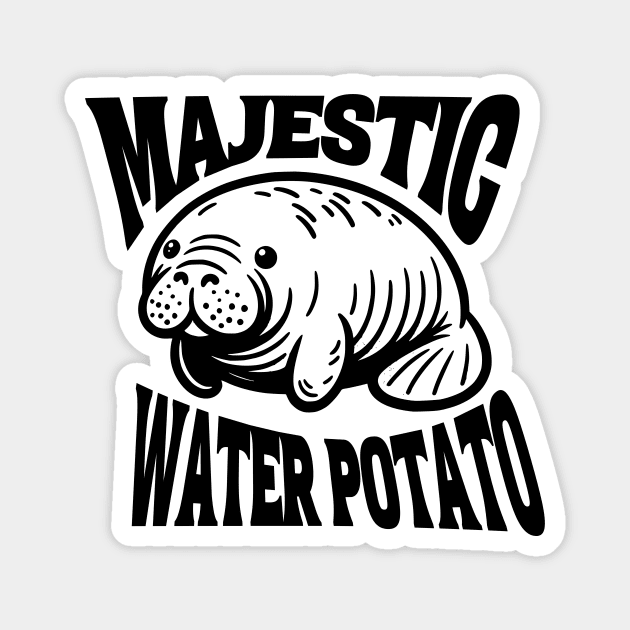 The Manatee - Majestic Water Potato Magnet by Bstro Design Works