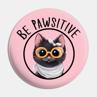 Stay Pawsitive Shirt, Be Pawsitive Shirt, Cat Positivity Shirt, Sarcastic Cat Shirt, cute paw t-shirt, Pawsitive Catitude, Funny Cat Lady Gift, Cat Mom Shirt Gift, Nerd Cat Shirt, Funny Nerdy Cat, Cute Nerd Cat Shirt, Cute Nerd Shirt, Cat Owner Gift Tee Pin