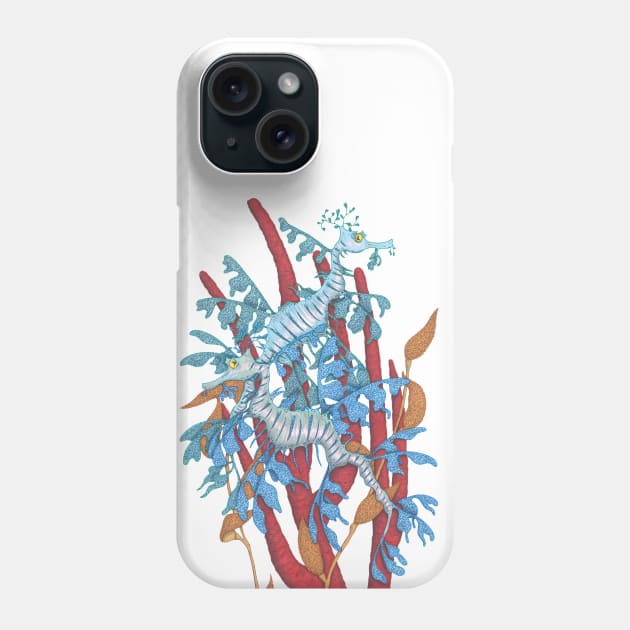 Sea Dragons Phone Case by The Midblackcat Shop