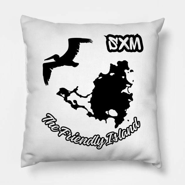 SXM The Friendly Island Pillow by HyzoArt