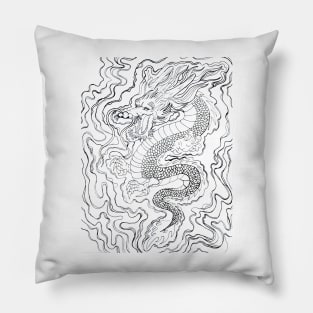 Dragon Around - Outline Pillow