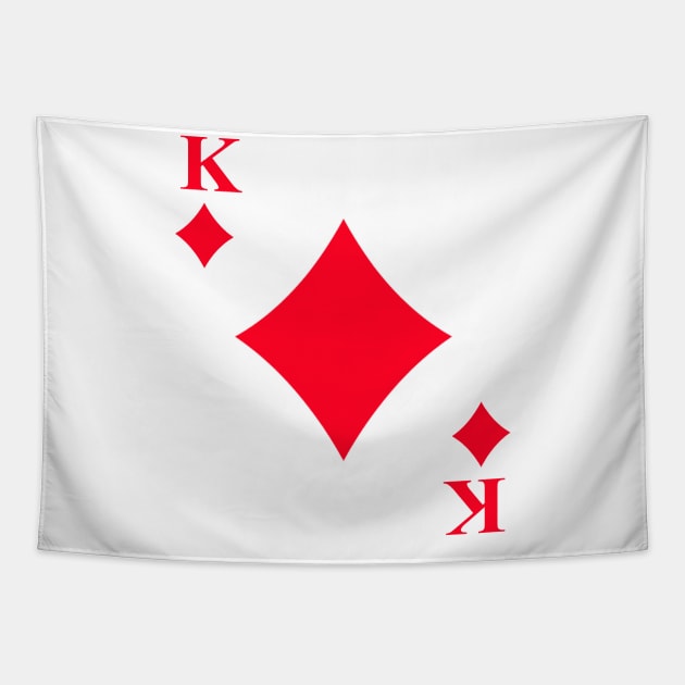 King of Diamonds Playing Card Halloween Couple Costume Tapestry by fishbiscuit