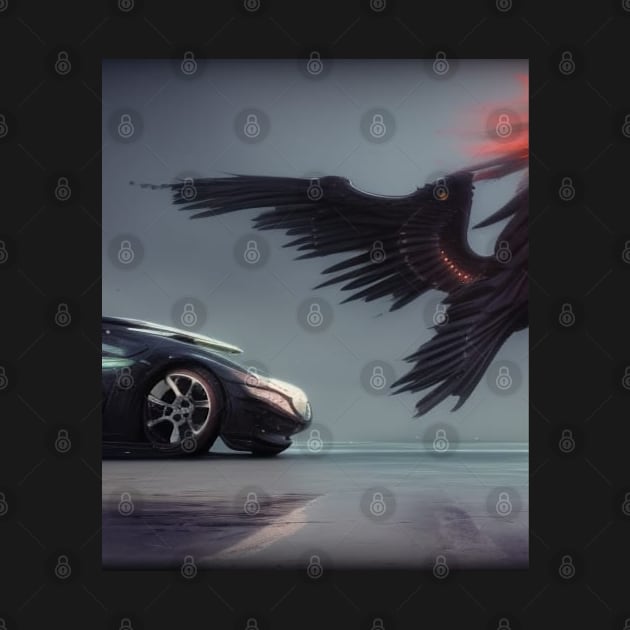 black car and wings by mdr design