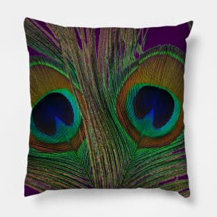 Peacock feathers Pillow