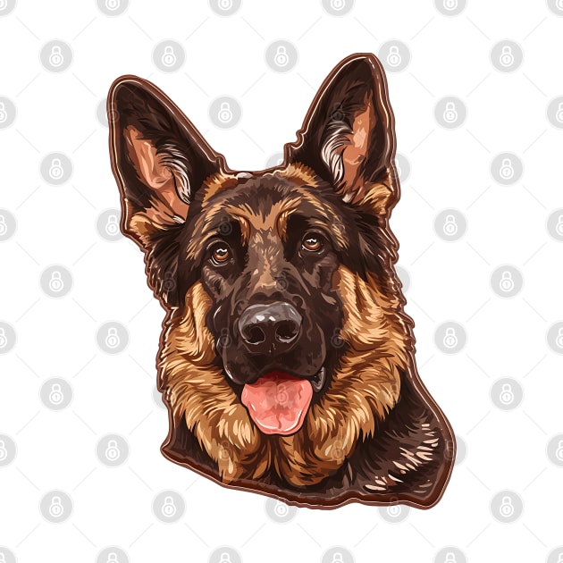 Valentine German Shorthaired Pointer Shaped Chocolate by Chromatic Fusion Studio