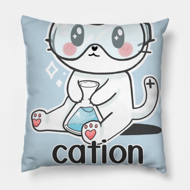 Cation cat Pillow by linkitty