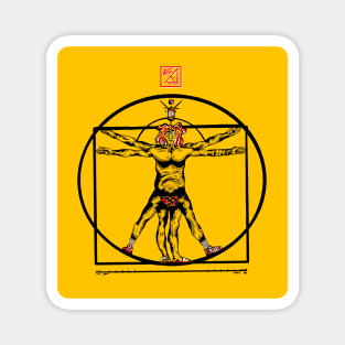 The Vitruvian Can Magnet