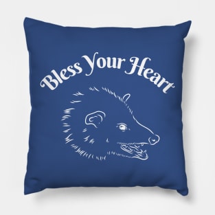 Bless Your Heart Possum Pillow